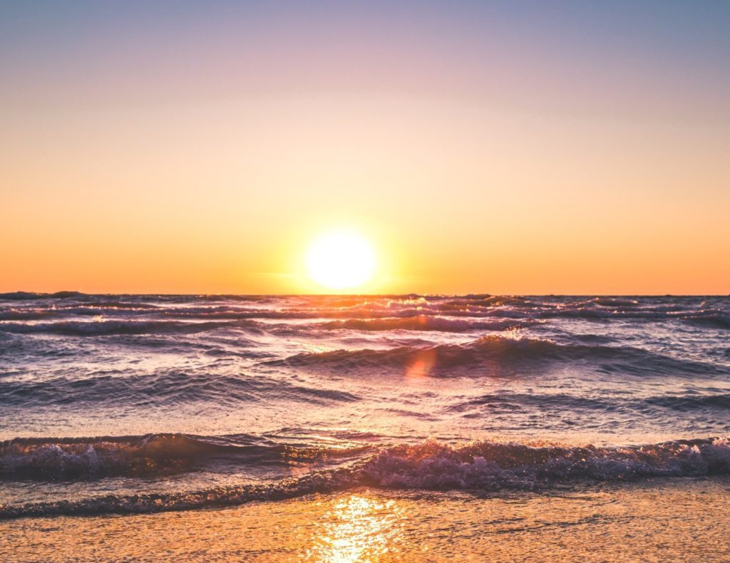 Sunrise on the beach - supplements for depression and anxiety.