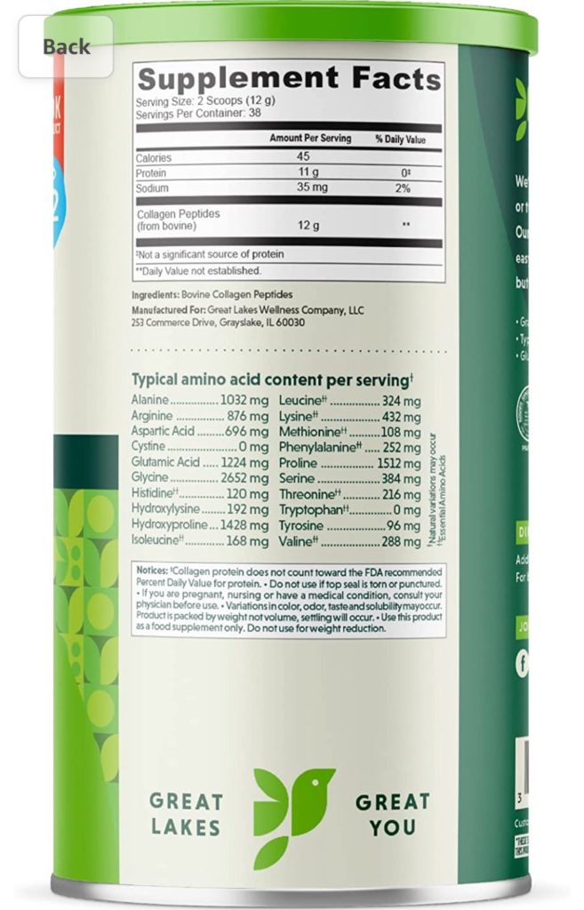 Bovine collagen amino acid profile. How to help your gut heal.